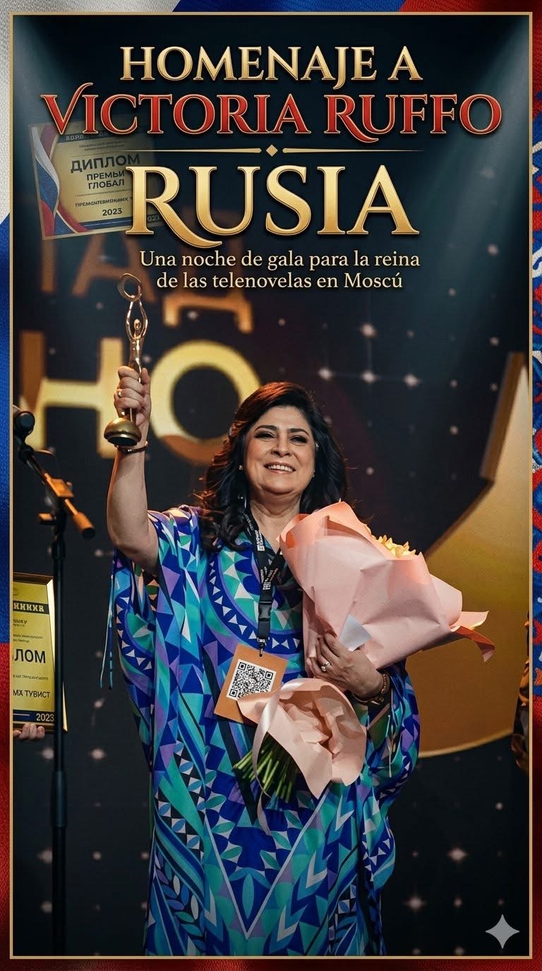 Relacionado: Victoria Ruffo es homenajeada en Rusia.